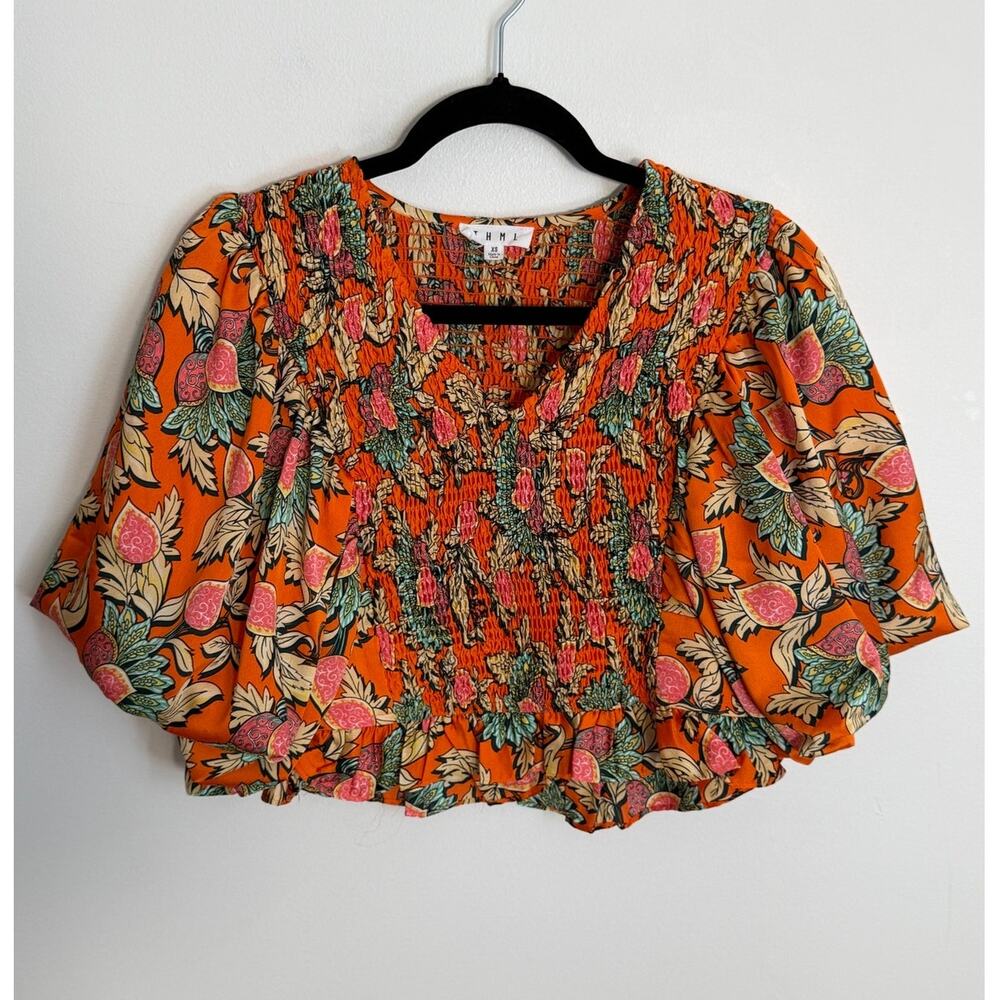 THML Smocked Blouse size XS